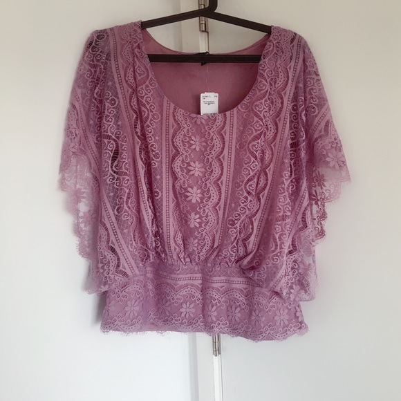 NWT Brand new lace top-2 color available- Size S - Picture 4 of 4